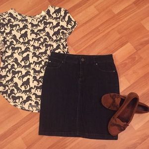 Ann Taylor denim skirt